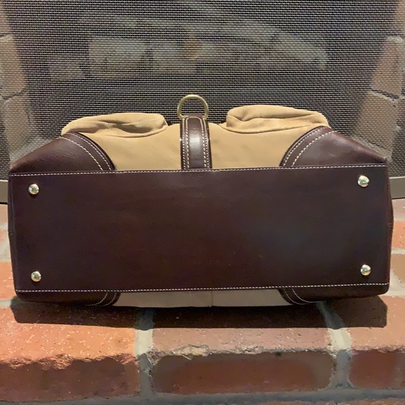 Coach Daphne Suede & Leather Satchel - Picture 3 of 7